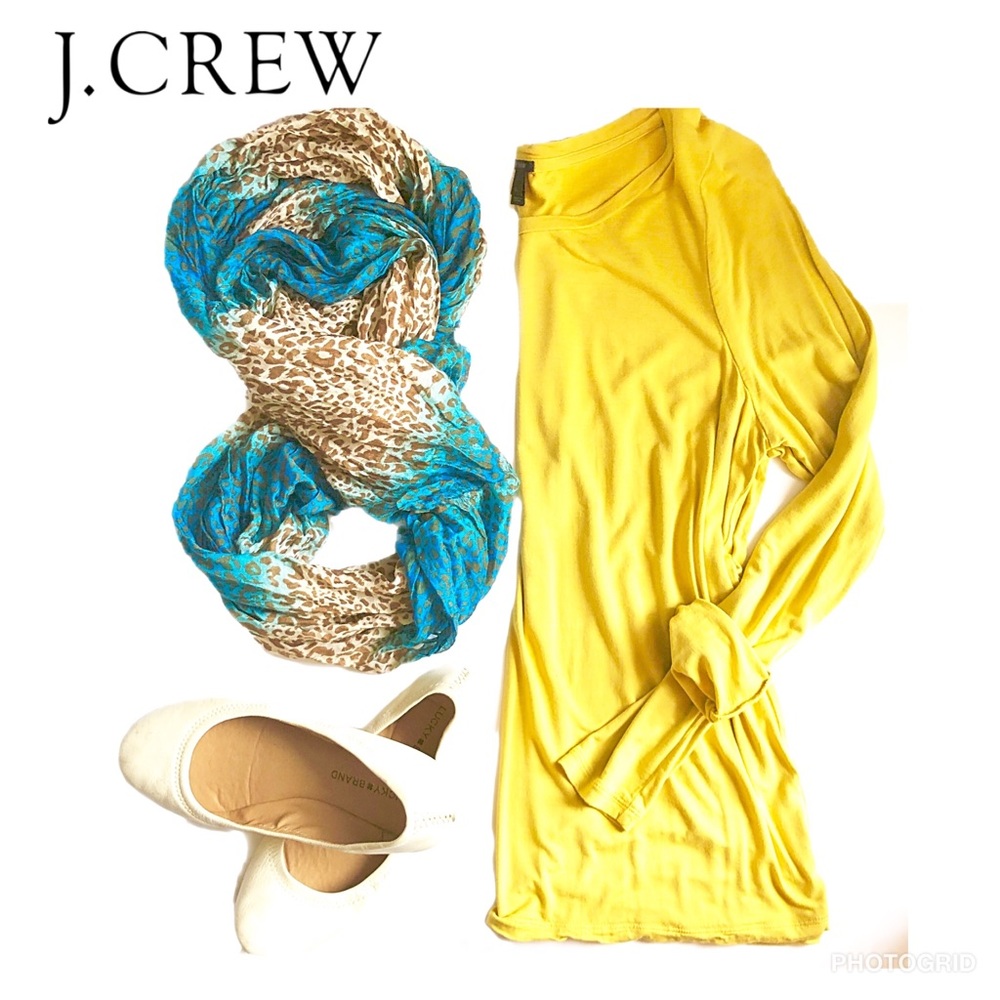 J Crew jersey cotton long sleeve tee, L